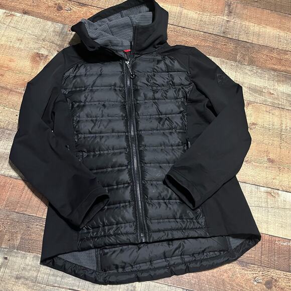 Gerry | Women's Black Light Weight Quilted Full Zip Hooded Jacket Sz M - Picture 1 of 4